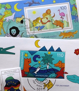 Brief mit Sonderbriefmarken