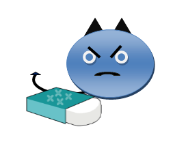 Fehlerteufel – Illustration - Korrekturlesen von Diktaten & Schriftsätzen Fehlerteufel Illustration mit Radiergummi – Symbol für Tippfehler in Diktaten und Korrekturlesen